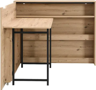 Produktbild von Klappbarer Eckschreibtisch – MDF – Farbe: Natur – RELIMY