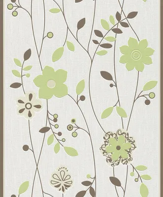 Produktbild von Rasch Vliestapete 405125 Blumen Flora creme grün