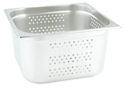 Immagine prodotto di Contenitori GN Gastronorm 2/3 200 mm perforati/perforati in acciaio inox GVK ECO