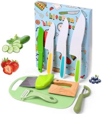 Immagine prodotto di Separatore da cucina per bambini - Set di 9 elementi per un taglio sicuro per i più piccoli