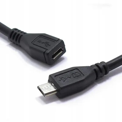 Produktbild von Vitalco Micro-USB-Kabelverlängerung Schwarz 3m