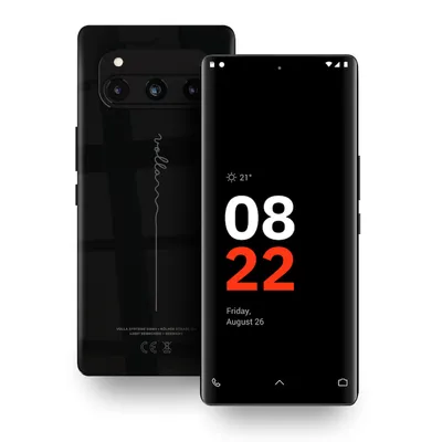Produktbild von Volla Phone Quintus Android Smartphone mit Volla OS in schwarz