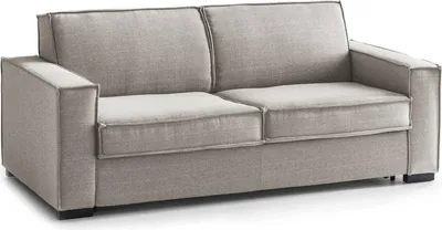 Produktbild von Festes Sofa Daalder, 2-Sitzer-Sofa, 100%  Italy, Wohnzimmersofa aus Stoff, mit Standard-Armlehnen, Cm 180x95h90, Turteltaube