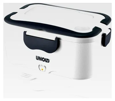 Produktbild von Elektrische Lunchbox - Weiß, 1,5 Liter, Kunststoff, zum Erwärmen für unterwegs oder im Büro, spülmaschinengeeignet, mit entnehmbarem Edelstahlbehälter
