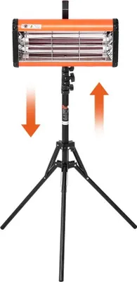 Immagine prodotto di essiccatore a infrarossi da 2000W per auto - Essiccatore per uso manuale e stazionario - Asciugatura rapida con copertura totale - Protezione di sicurezza e facile installazione