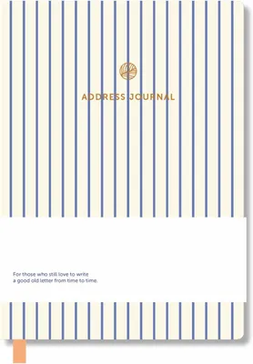 Imagen del producto de Agenda, 192 páginas, diseño a rayas, ordenada alfabéticamente, para contactos