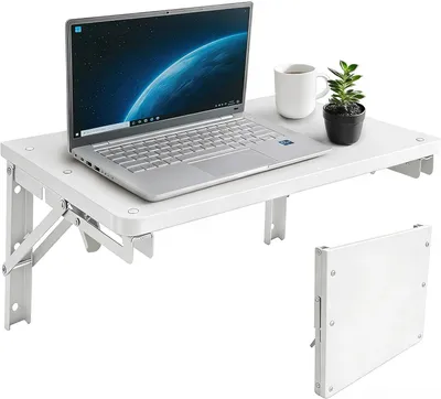 Produktbild von Wandtisch 42 x 30 cm, weiß, Holzwandtisch, klappbar, für Küche