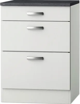 Obrázek produktu pro Výsuvná kuchyňská skříňka Optifit Lagos286 60 x 60 x 84,8 cm bílá lesk bílá matný