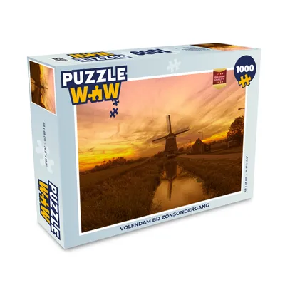 Obrázok produktu pre MuchoWow® Puzzle 1000 ks Volendam pri západe slnka