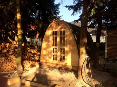 Immagine prodotto di Sauna Holzsauna Außensauna Holz Gartensauna Holzsauna 2,40x3,50 Woodpro