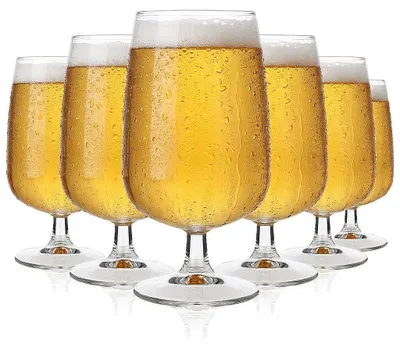 Produktbild von 6x Rastal Bierglas 0,5 l Pokal Biertulpe – Universalglas ohne Logo in Gastroqualität