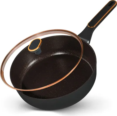 Produktbild von STONELINE® Schmorpfanne 28 cm Roségold | mit Deckel