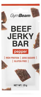 Produktbild von GymBeam - Beef Jerky Bar, 25 g, gewürzt