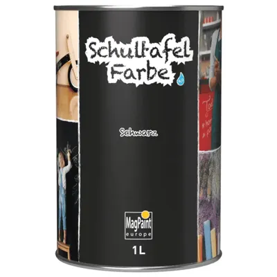 Produktbild von MagPaint Tafelfarbe Schwarz 1000 ml, Schultafelfarbe ohne Kreide, für Wand, Holz & Metall
