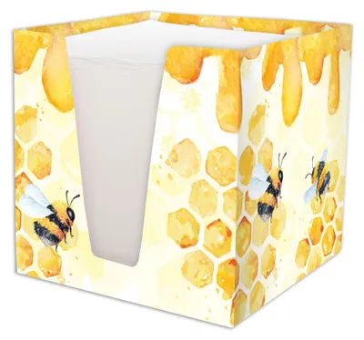 Produktbild von RNK 46800 Notizklotz Honey - 900 Blatt, 70 g/qm, weiß, 92 x 92 x 92 mm