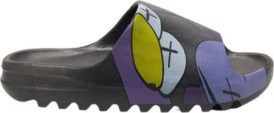 Produktbild von Damen Schaumstoff Badelatschen Badeschuhe Pantoletten Keks Monster Schwarz Gr.39