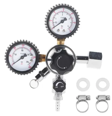 CO2-Druckregler mit Doppelmanometer für Bier