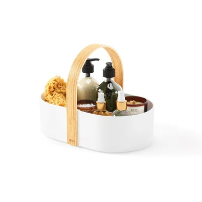 Immagine prodotto di Umbra Caddy Bellwood, Kosmetik-Organizer, Kunststoff, Weiß, Natur, 30 x 20 x 23 cm, 1019130-668