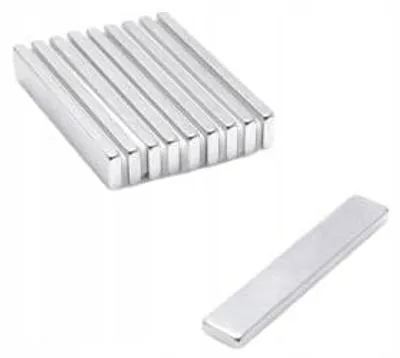 Produktbild von Top Magnesy - 5 Stück Neodym Magnete 40x7x2.4 mm N38SH hitzebeständig bis 150 °C - extra starke Haftmagnete für Montage, Werkstatt & Industrie