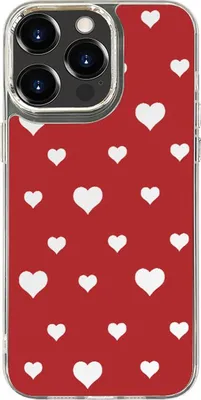 Obrázek produktu pro INF Zrcadlový malovaný obal na telefon - Design srdce pro iPhone 16 Pro