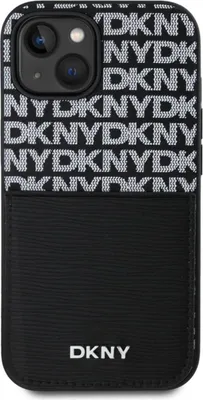 Produktbild von DKNY, Schutzhülle Apple iPhone 15 mit Kartenfach, Schwarz
