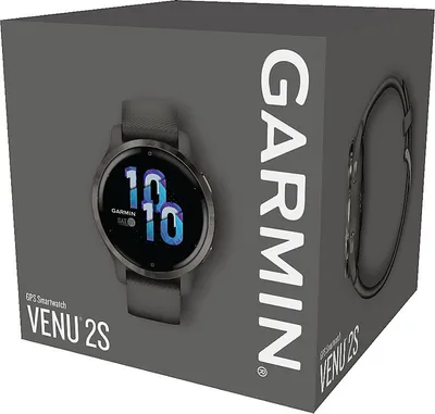 Produktbild von Garmin Venu 2S - S30852-H2751-B113 - 40 mm - Carbon-Schwarz - Sportuhr mit Band - Silikon - Handgelenkgröße: 110-175 mm