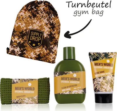 Produktbild von Geschenkset für Männer MEN'S WORLD Body Wash, After Shave Balm