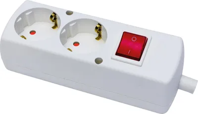 Produktbild von Tragbare Doppelsteckdose 230V Schuko mit Schalter