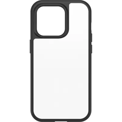 Produktbild von OtterBox React Hülle für Apple iPhone 14 Pro Smartphone - Transparent/Schwarz - Sturzsicher, Anitbakteriell, Abriebfest - Synthetischer Gummi, Polycarbonat