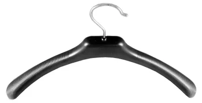 Produktbild von Kleiderbügel für Jacken und Mäntel, 42 cm, schwarz, WJT42b, 10 Stück