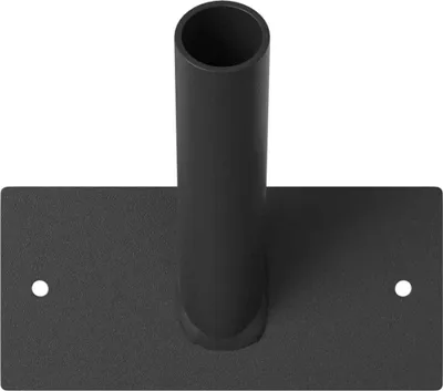 Produktbild von vidaXL Fahnen Pole Holde Schwarz 13 x 6 x 0,2 cm Stahl
