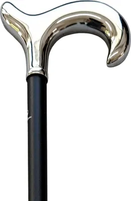 Produktbild von Gehstock mit  ergonomischem Chrom-Derbygriff
