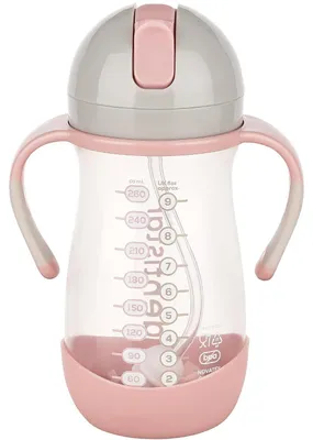 Productafbeelding van Drinkbeker met Rietje 260ml - Roze voor Baby's