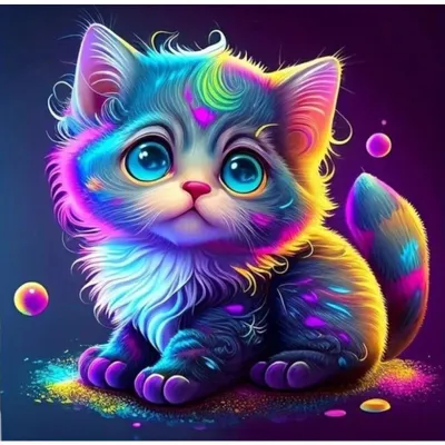 Produktbild von Norimpex Diamantmosaik - Bunte Katze - Abstraktion 2000388