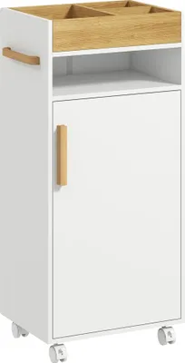 Image de Armoire de salle de bain, design peu encombrant, construction durable, blanc