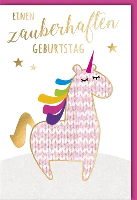 Produktbild von Geburtstag - Glückwunschkarte im Format 11,5 x 17 cm mit Umschlag