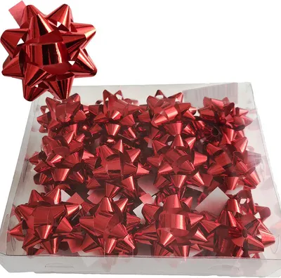 Produktbild von Kleberosetten 5 cm rot 24 Stk. 1 Packung.
