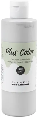 Produktbild von Plus Color Bastelfarbe, Silber, 250 ml/ 1 Fl. [HOB-39454]