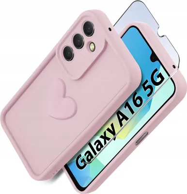 Obrázek produktu pro Pouzdro pro Samsung A16 4G | A16 5G silikonové matné srdce + sklo na displej 9H