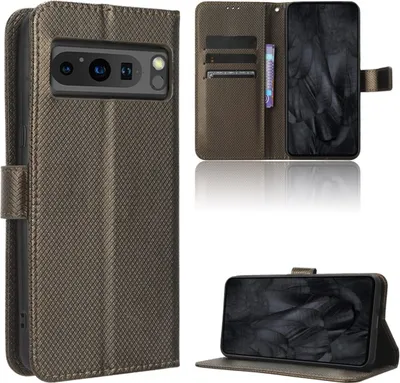 Produktbild von König Design Hülle kompatibel mit Kunstleder Handyhülle - Handy Case Braun