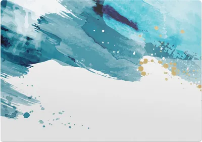 Produktbild von Aquamarinfarbene Striche – Bodenschutzmatte – Stuhlunterlage 100x100 cm – Rutschfest – Hartbodenmatte