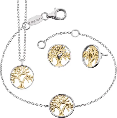 Produktbild von Engelsrufer Lebensbaum Set ERO-LILTREE-BIG 925/000 Sterling Silber bicolor