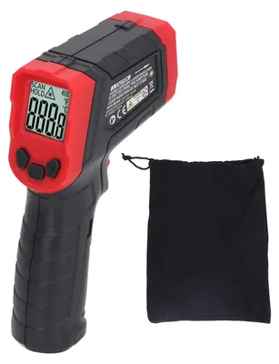 Image de Thermomètre infrarouge, haute précision, réponse rapide, verrouillage des données, détecteur à écran rétroéclairé