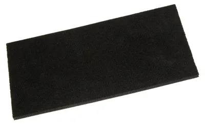 Produktbild von Ersatzbelag für Kunststoffreiber aus Zellkautschuk, schwarz, 280 x 140 x 10 mm