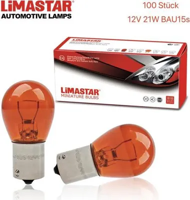 Obrázek produktu pro 100 kusů 12V 21W BAU15s P21W žárovka žárovka autožárovka oranžová
