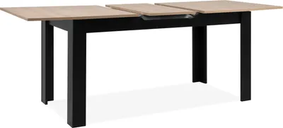 Produktbild von finori Birmingham 80B Auszugstisch, Nachbildung Artisan Oak / schwarz Maß: B x H x T ca. 160-200 x 75 x 80 cm