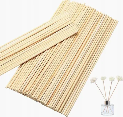 Produktbild von 250 Runde Holzstäbchen für Basteln, Modellbau und Dekoration