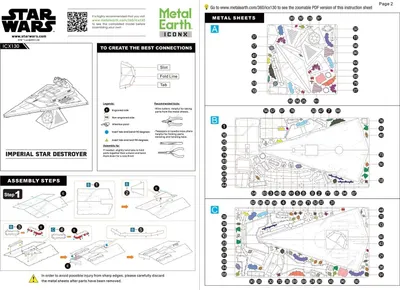 Produktbild von Metal Earth Imperial Star Destroyer, Bausatz, Metall