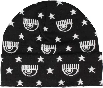 Obrázok produktu pre CHIARA FERRAGNI PL1 MINI LOGOMANIA ALLOVER WOOL Čierna