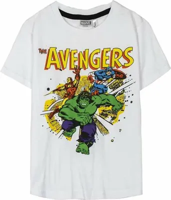 Image de T-shirt à manches courtes pour enfants Marvel Blanc - 12 ans